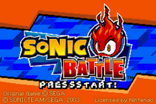 Sonic Battle title screen