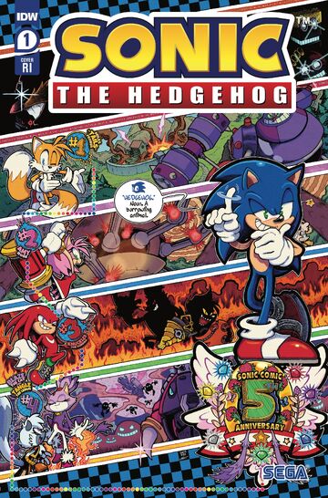 Sonic the Hedgehog #1 5th Anniversary Edition 1:10 Thomas Variant