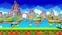 Steam-værksted::Sonic running through Green Hill Zone