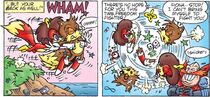 Auto-Fiona rushes down Tails