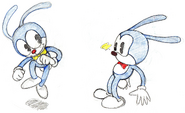 An early rabbit design for Sonic.