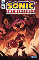 Sonic the Hedgehog #15 (March 2019). Art by Nathalie Fourdraine.