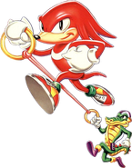 Knuckles the Echidna i Vector the Crocodile