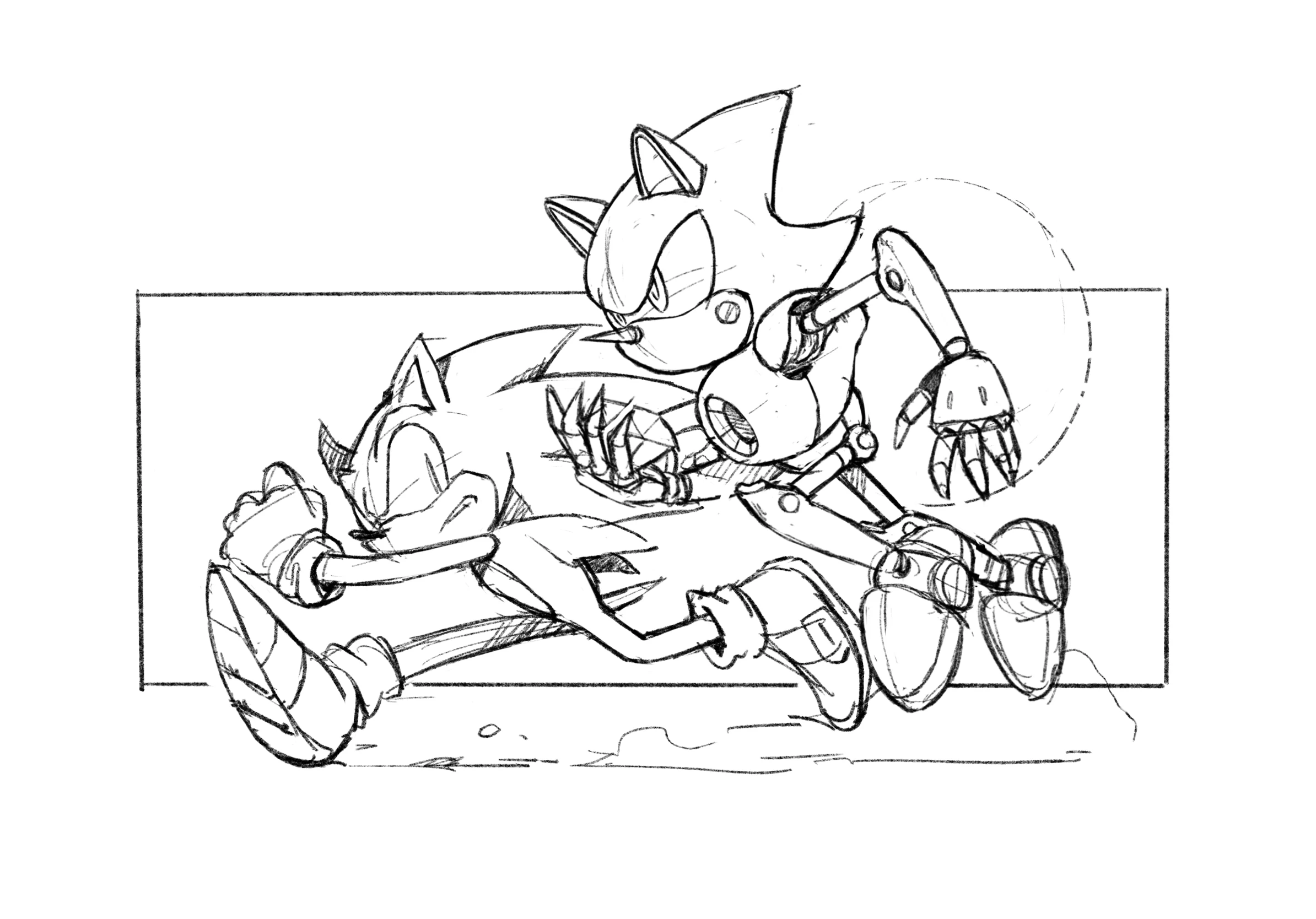 Sonic Vs Metal Sonic Coloring Pages [2025]