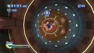 Sonic utilizando el Skydiving en Sonic Generations.