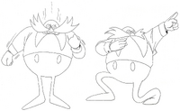 Lineart of Dr. Eggman. Taken from Sonic Origins.