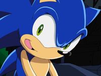 Sonic gives agent cocky smile