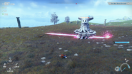 Laser beams attack