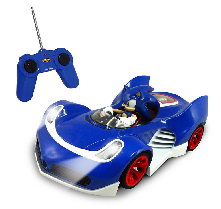 NKOK Official Sonic The Hedgehog Movie Toys | Sega Racing Pull Back Speed  Racer | Large Size Toy Car- Blue