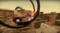 A rail-loop on the island