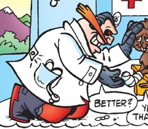 Dr. Ivo Kintobor's original appearance when he was Anti-Robotnik, from Sonic the Hedgehog #11