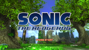 Sonic 2006 title screen