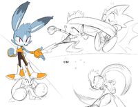 Tangle's original concept as a hare. Art by Tyson Hesse.