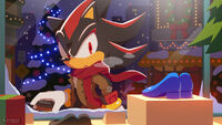 Shadow notices a pair of shoes in a store that look identical to Maria's shoes in Mission Street, for Christmas 2023.