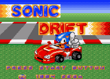Sonic Drift title screen
