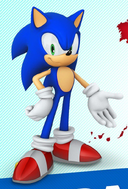 Updated render of Sonic from 2006 with his hand out