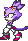 Blaze's sprite in the credits of Sonic Rush