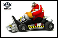 Another model showing Eggman piloting simple microcart.