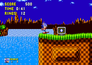You could understand that I'm blue spinning hedgehog without shields