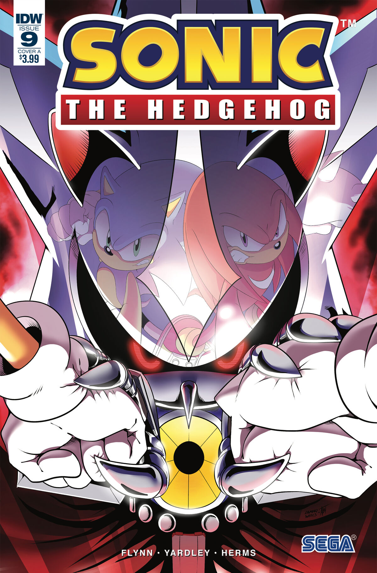 Sonic the Hedgehog 10 (IDW Publishing) Cover B by IdeaFan128 on