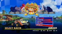 Amigo's race car, the Sun Buggy's statistics in Sonic & Sega All-Stars Racing.