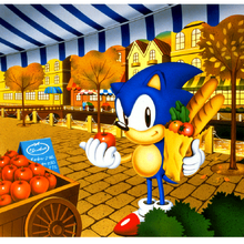 Sonic The Hedgehog The Screen Saver Gallery Sonic News Network Fandom The following is a collection of the artwork packaged with sonic the screen saver, that is also included on sonic jam. sonic the hedgehog the screen saver