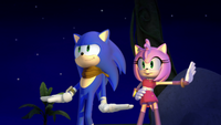Sonic and Amy dancing