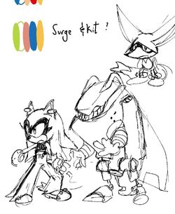 181957 - safe, artist:zombieepartyart, kit the fennec (sonic), knuckles the  echidna (sonic), mighty the armadillo (sonic), scourge the hedgehog  (sonic), silver the hedgehog (sonic), whisper the wolf (sonic), armadillo,  canine, fennec fox