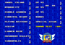 Level Select Sonic 3