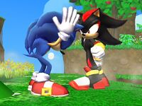 SSBB Sonic VS Shadow by cosmovsgoku