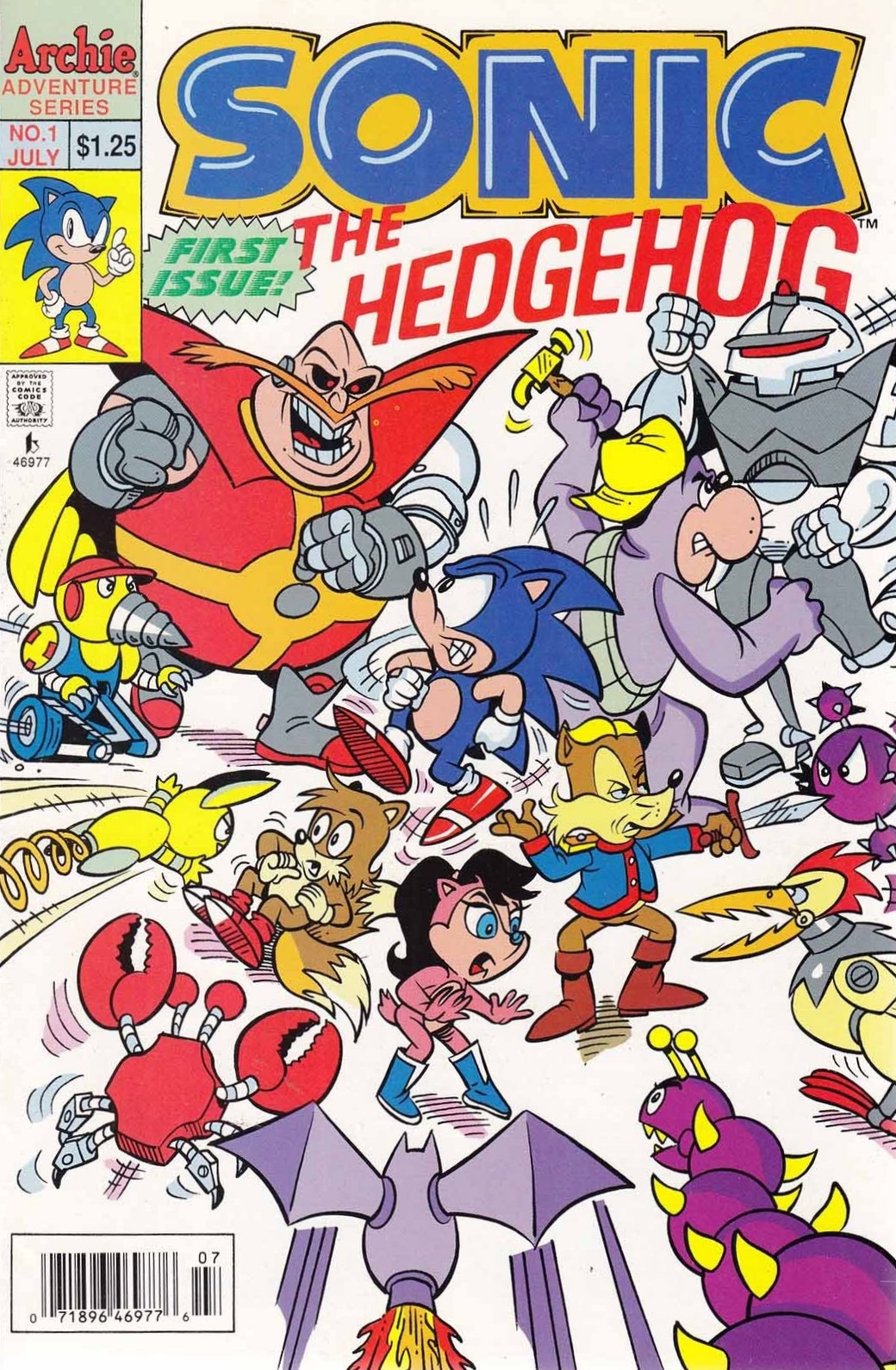 Archie Sonic the Hedgehog Issue 1 Sonic Wiki Zone Fandom