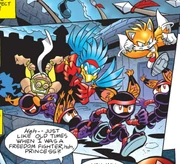 Predator Hawk swoops down on Raiju ninja.