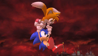 Classic Tails using Propeller Flying, from the console/PC version of Sonic Generations.