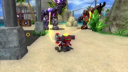 Omega's Lock-On Shot, from Sonic the Hedgehog (2006).