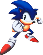 SegaSonic art Sonic fist