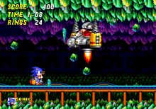 Drill Eggman II vs Sonic 