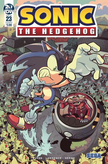 Sonic the Hedgehog 10 (IDW Publishing) Cover B by IdeaFan128 on