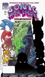 The version of the cover featured in  with all the Image Comics characters blanked out.