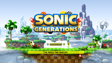 Sonic Generations 20 Day Demo Title Screen 720p