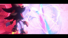 Shadow utilizing the small jets on his Air Shoes, from Sonic Prime.