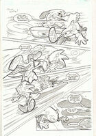 Sonic the Hedgehog -163 p.5 Sonic Riders Pt. 1 Action 2006 art by Tracy Yardley!