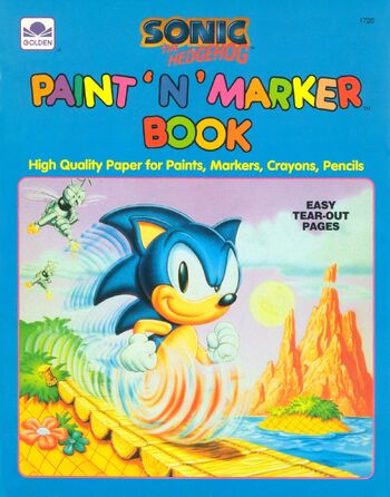Sonic the Hedgehog Paint 'n' Marker Book