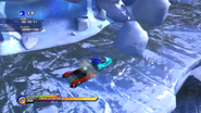 The bobsled in Cool Edge in the Xbox 360/PlayStation 3 version of Sonic Unleashed.