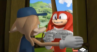The Fennec Male meets Knuckles at his house.