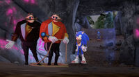 S2E52 Sonic, Dr. Eggman, and Lord Eggman