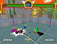 Bean dropping a bomb on Espio.