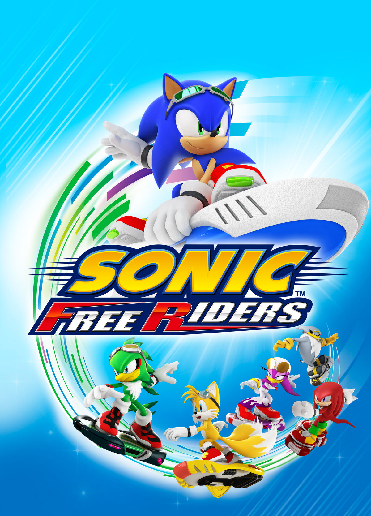 Sonic Free Riders Xbox 360 Game (Cleaned & Sanitized)
