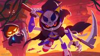 Metal Sonic with a Pumpkin Ghost at Hang Castle for Halloween 2021.