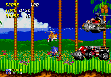 Sonic the Hedgehog 2 (Nick Arcade prototype)/Comparisons/Green Hill Zone -  Sonic Retro