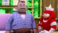 SB S1E34 Knuckles Comedy Chimp cry